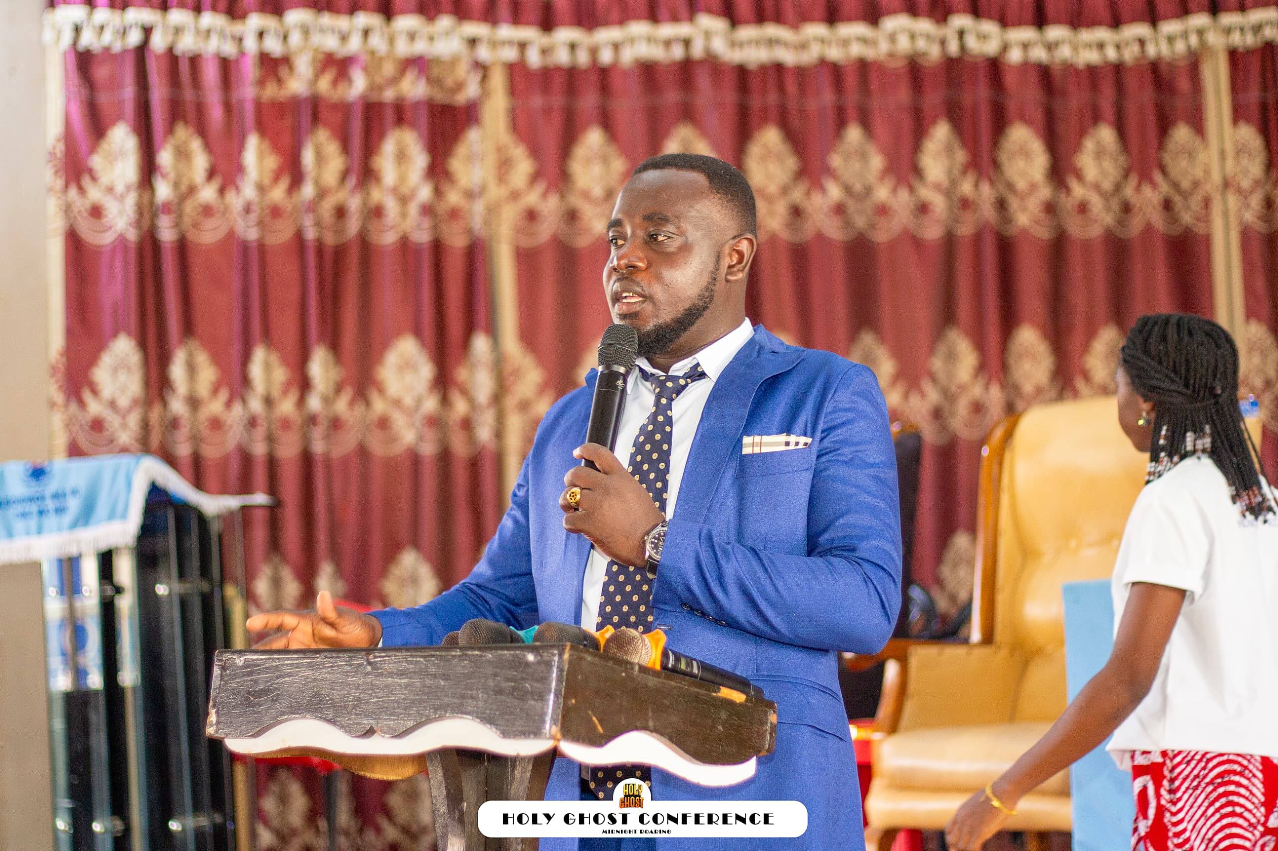 A guest minister speaking from the pulpit