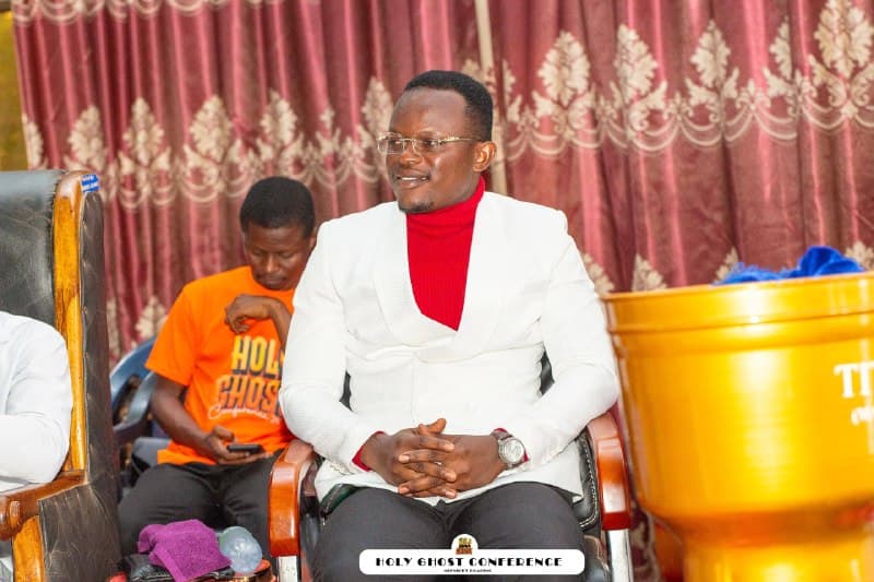 A conference guest seated during the gathering